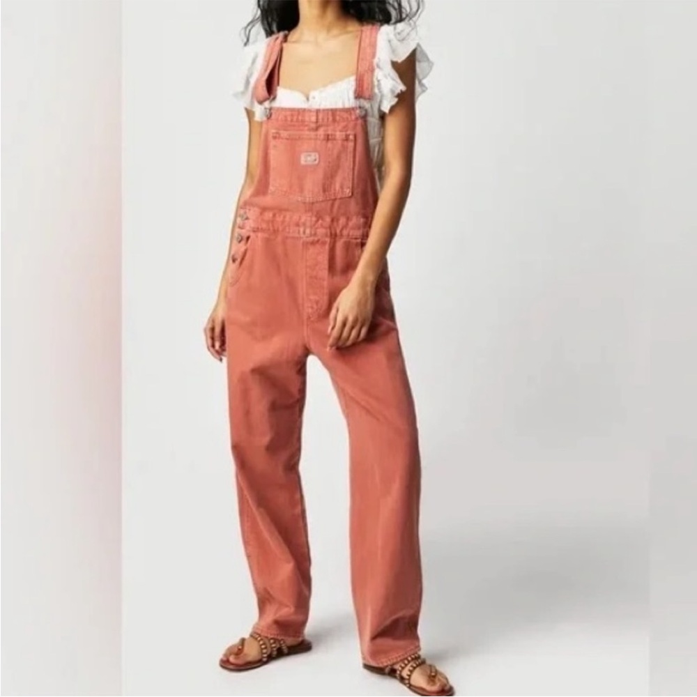 Levi's Women's Coral Denim Overalls